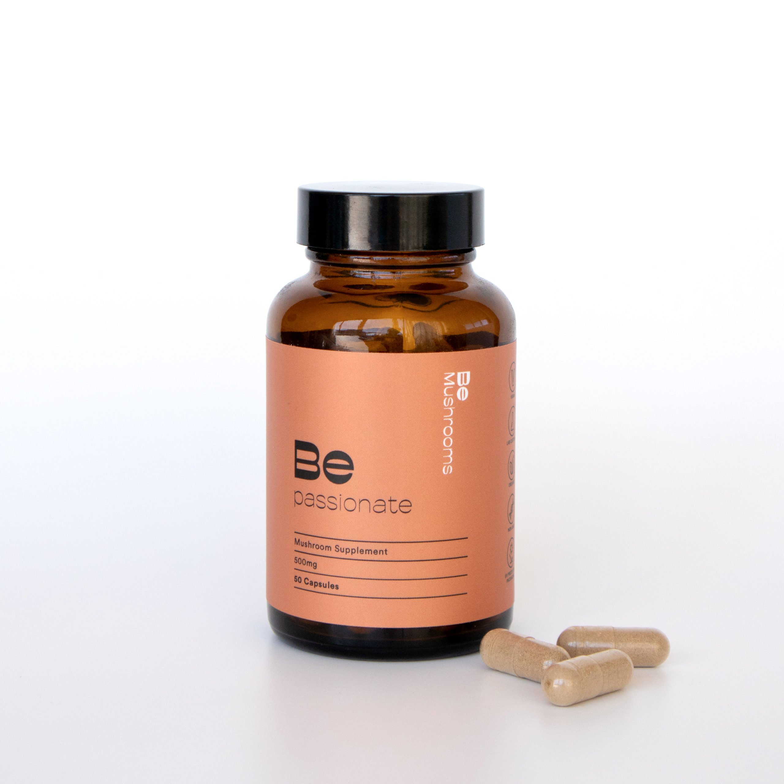 Be Passionate (Booster) Mushroom Supplement Capsules - Image 2