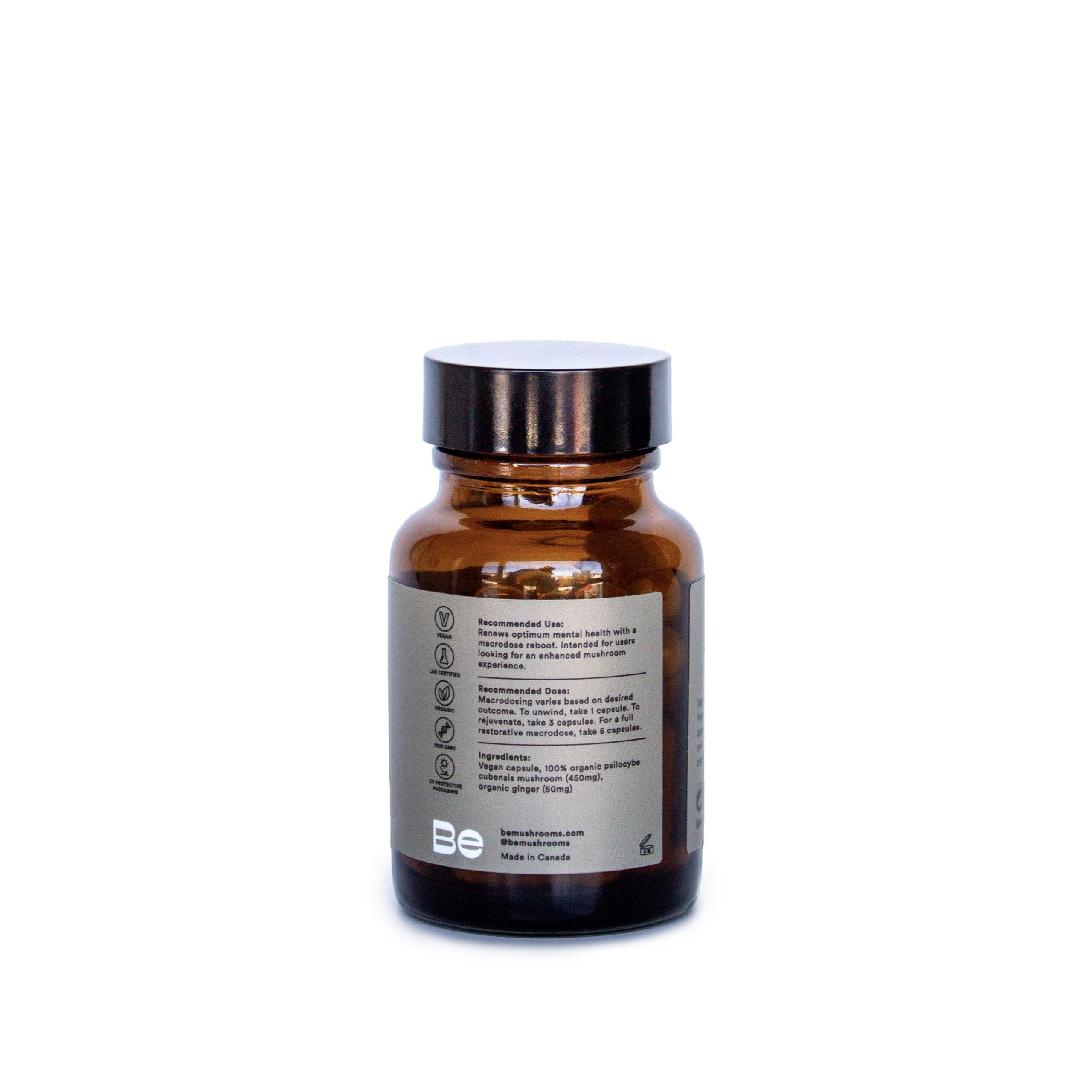 Be Renewed Macrodose Psilocybin Capsules (25 Capsules) - Image 3
