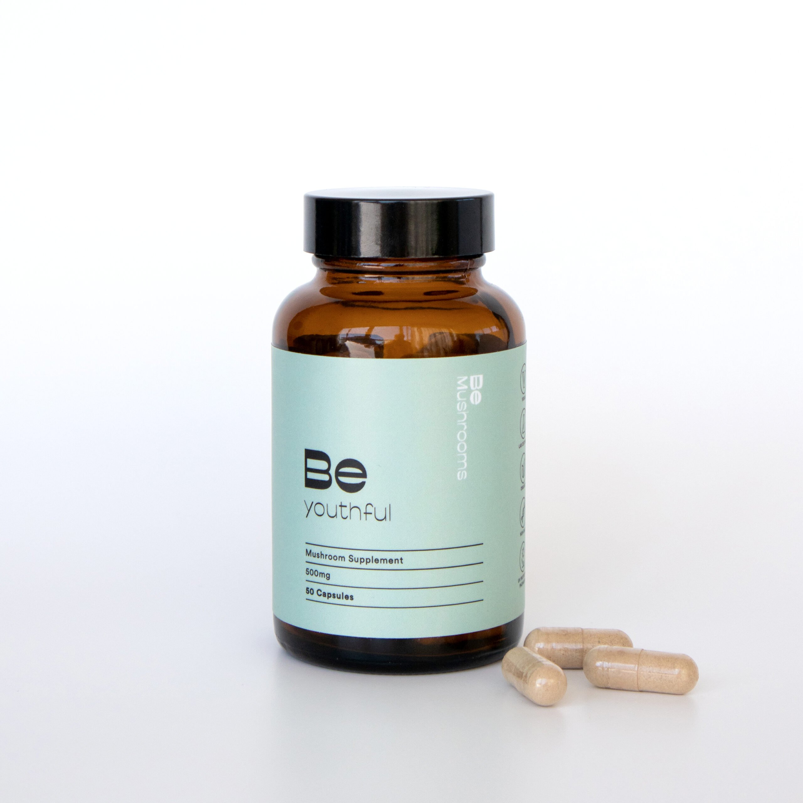 Be Youthful (Booster) Mushroom Supplement Capsules - Image 4