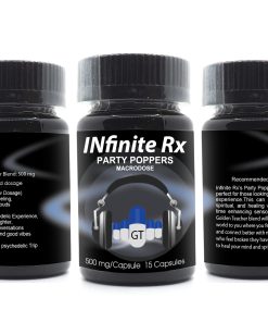Alternative view of INfinite Rx Party Poppers Macrodosing MuMushrooms Capsules
